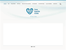 Tablet Screenshot of casaespiritacrista.com.br
